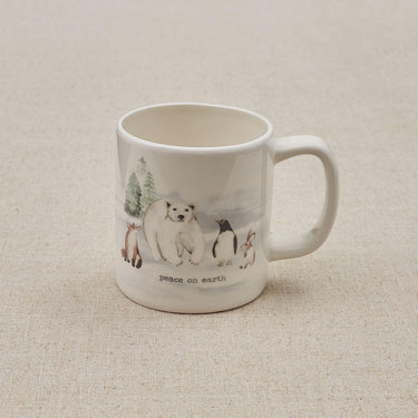 Winterland Mug - Peace Set of 4 Park Designs - The Fox Decor